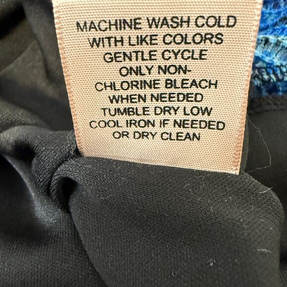 Philosophy Blue Ombre Crochet Knit Bodycon Maxi Dress | Strappy Back | Small - Picture 7 of 11